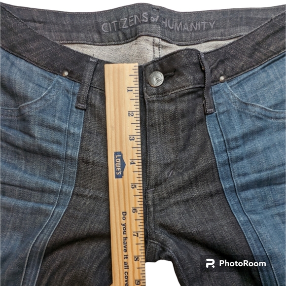 Citizens Of Humanity Jeans Womens Sz 29 Blue Skinny Low Rise Logan Moto in Rider - Picture 5 of 15